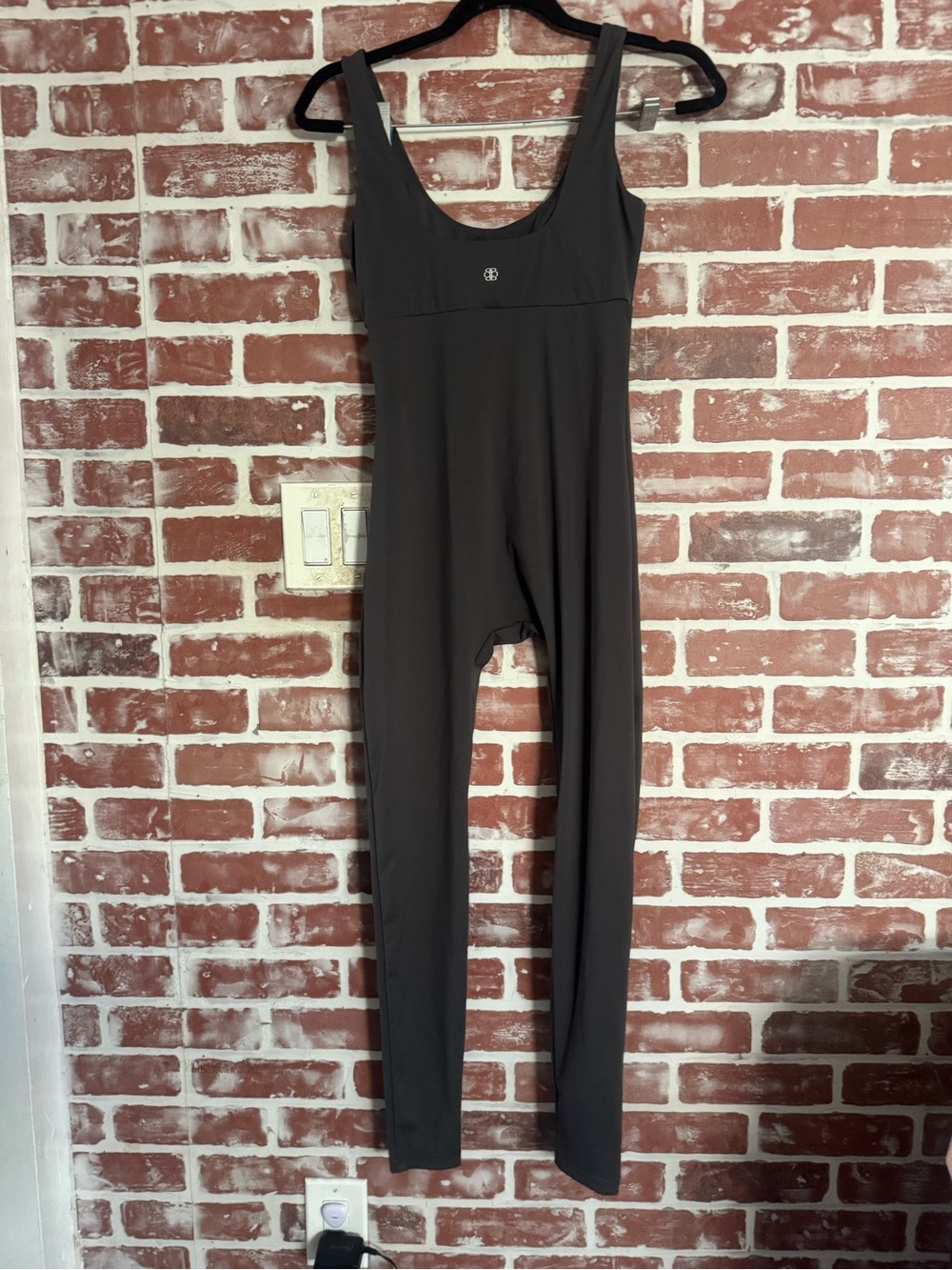 Bumpsuit The Perfect Movement Bodysuit Slate Gray Maternity Postpartum M - Picture 3 of 8